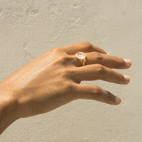 Thumbnail for Single Polki Ring Gold Plated