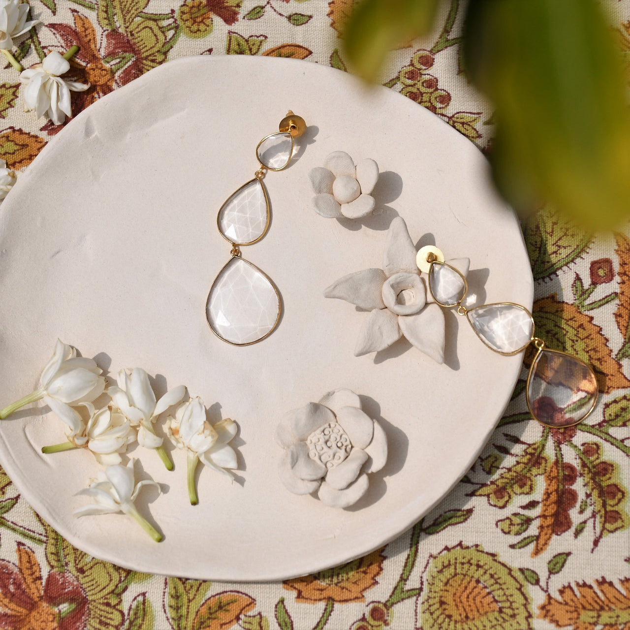 Women glass drop earrings online