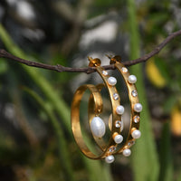 Thumbnail for Gold plated Circular shape hoops
