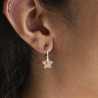 Thumbnail for mini star hoop earrings