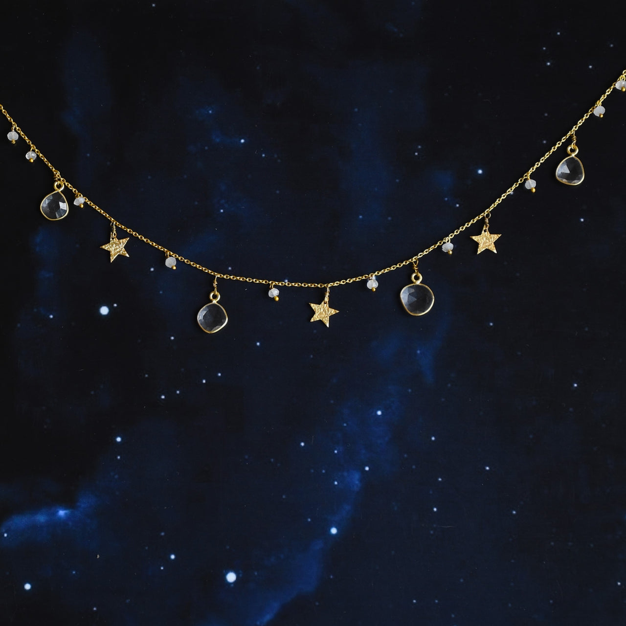 Noyra - Astraea Moonstone Beads Necklace - Meraki