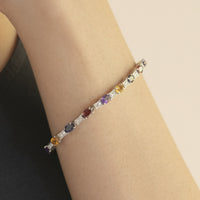 Thumbnail for multi-colored semi precious stone bracelet