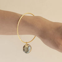 Thumbnail for freshwater pearl bangle with star charm