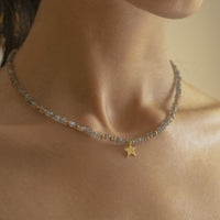 Thumbnail for Noyra - Lucida Star Necklace made of Labradorite - Meraki Lifestyle