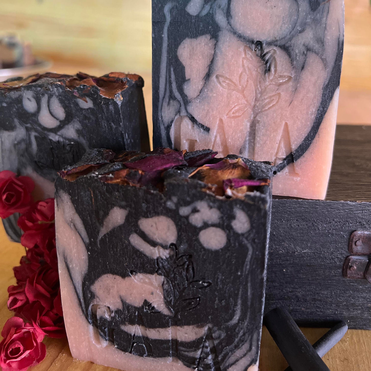 Charcoal natural handmade soap 