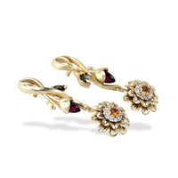 Thumbnail for Eye Catching Gold Plated Danglers Earrings Design for girlfriend