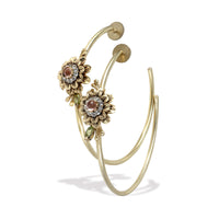 Thumbnail for kaleidoscope hoop earrings - Flower