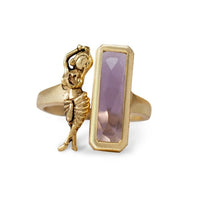 Thumbnail for Amethyst stone ring finger 