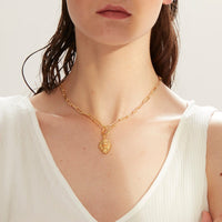Thumbnail for Twyla - Amour Textured Link Chain - Meraki Lifestyle Store