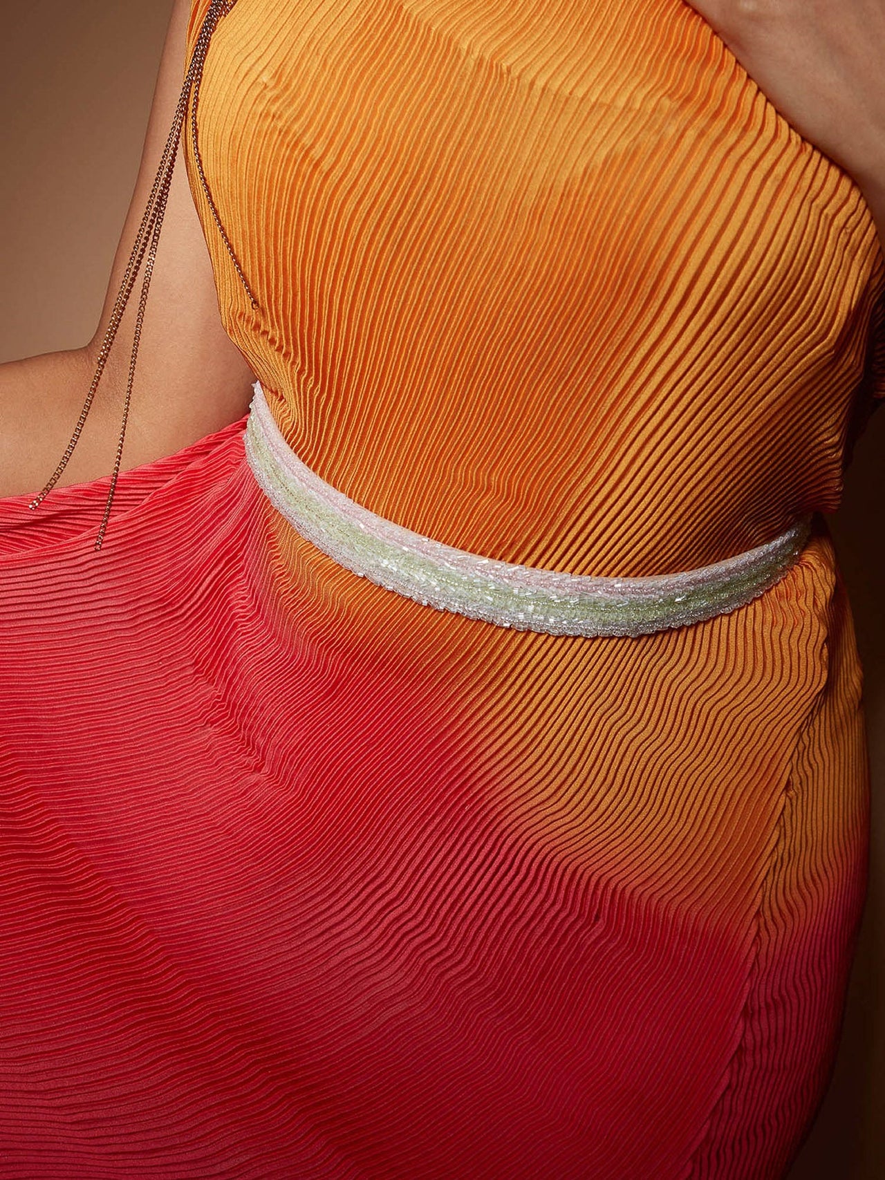 Pastel Colourful Hand Embroidered Adjustable Waist Belt for women dresses 