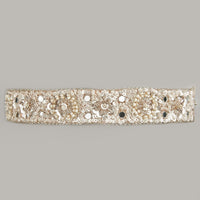 Thumbnail for Versatile Cream Beads And Silver Sequins Waist Belt gift for her