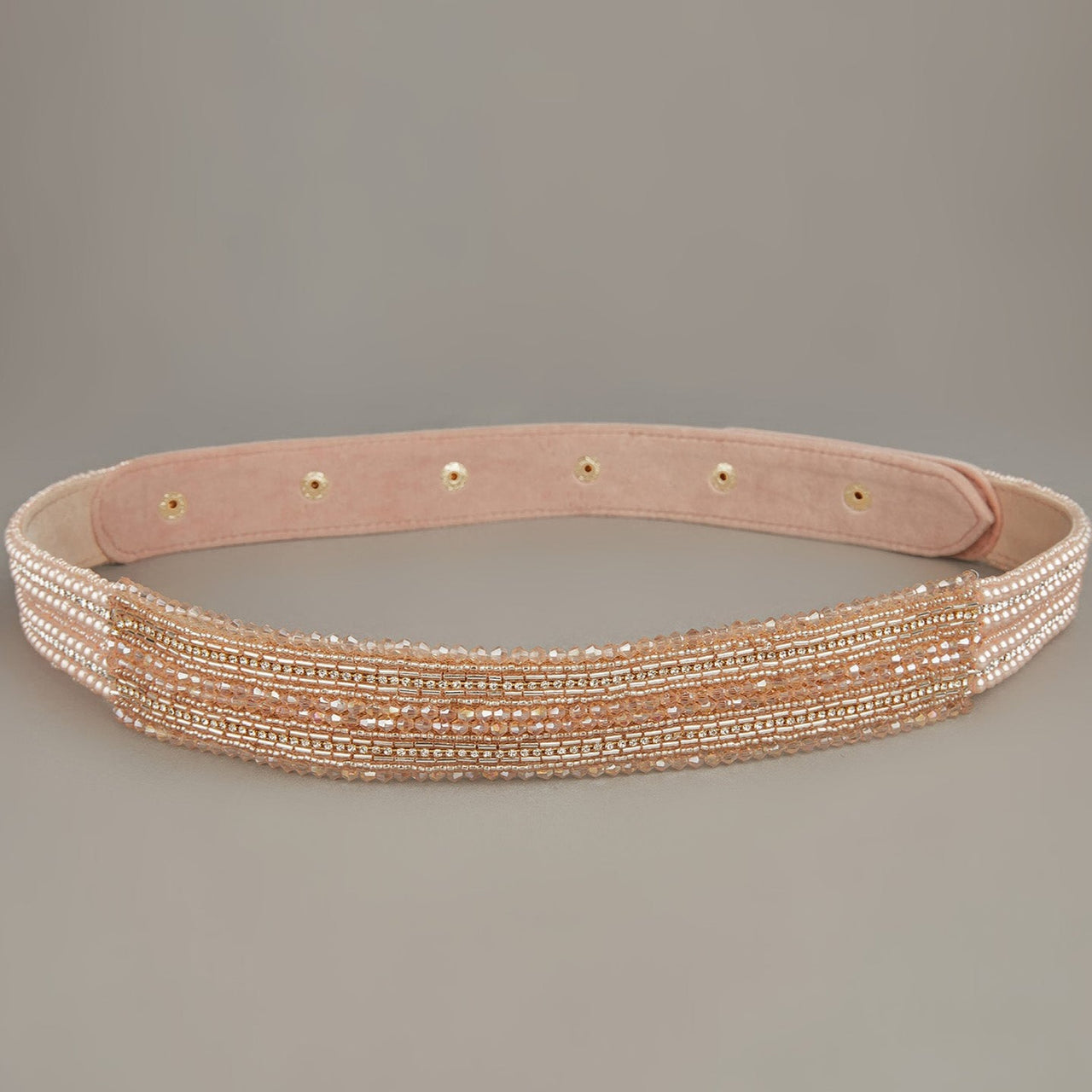 Designer Statement Pink Embellished Waist Belt  for Bridal