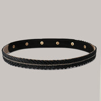 Thumbnail for Saree Belt Black Classic Handcrafted 