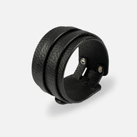 Thumbnail for Fashionable men's black leather wristlet