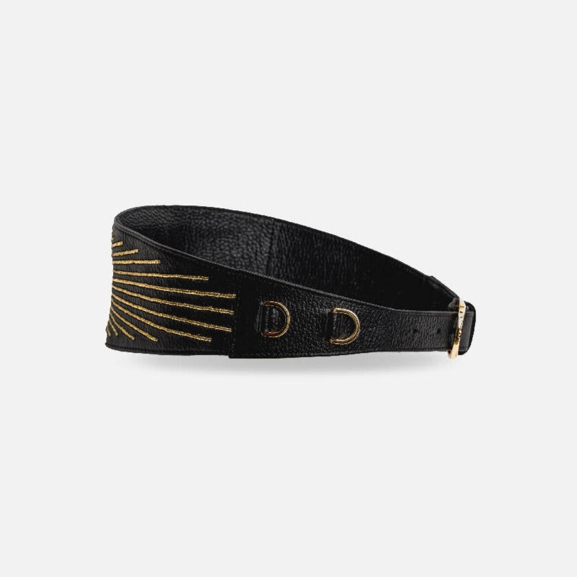  Urumi Waist Belt - Black and gold waist belt
